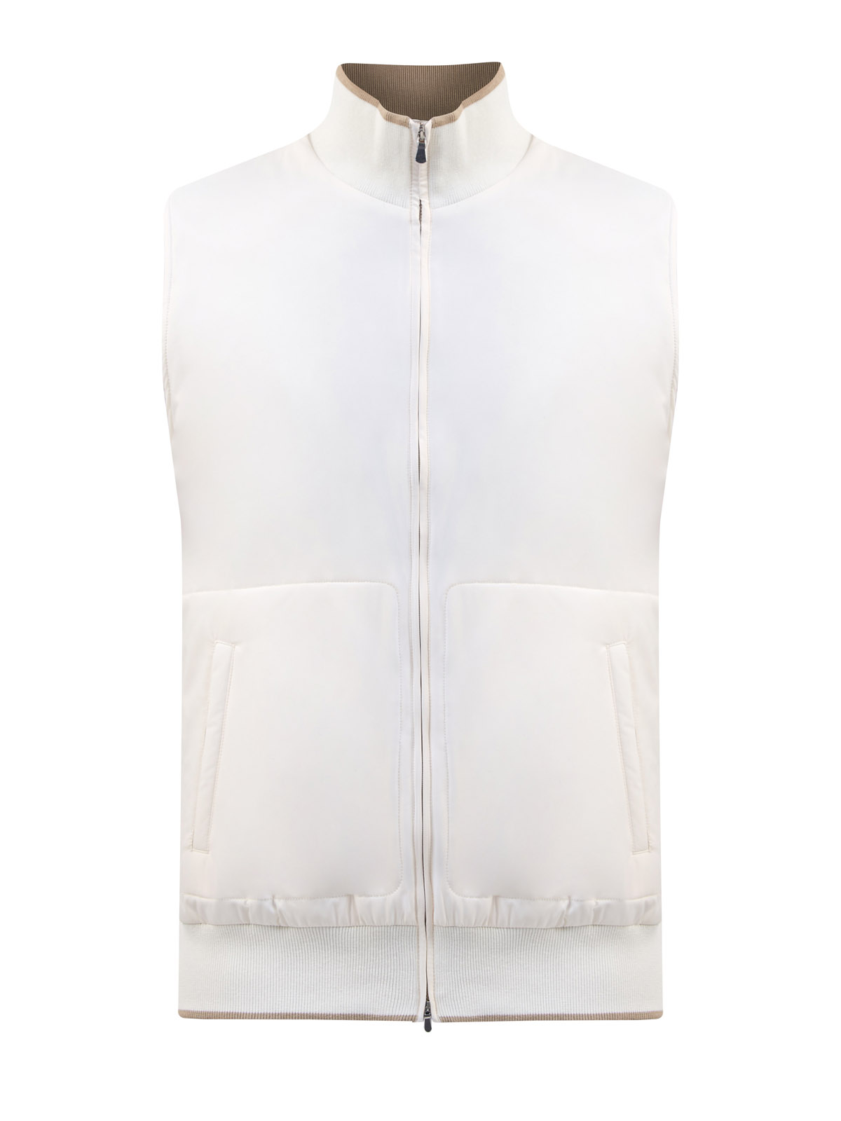 Жилет из матового влагозащитного нейлона с трикотажной отделкой, Белый, Жилет из матового влагозащитного нейлона с трикотажной отделкой
Жилет из матового влагозащитного нейлона с трикотажной отделкой, Белый, Жилет из матового влагозащитного нейлона с трикотажной отделкой